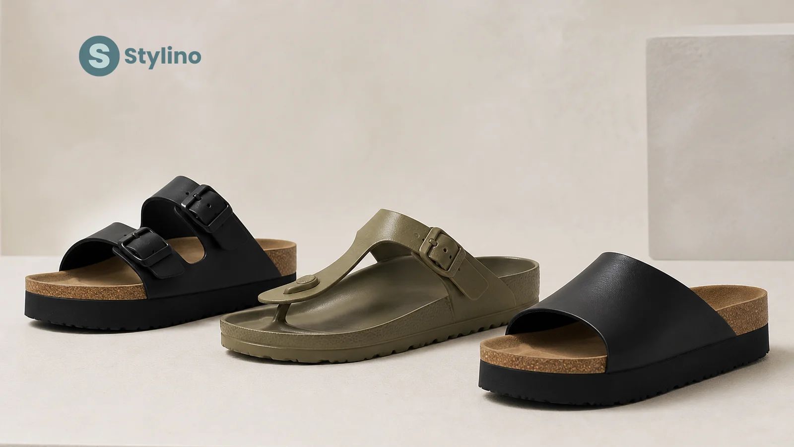 Birkenstock Papillio platform sandals guide — editorial arrangement of Arizona and Gizeh platform models