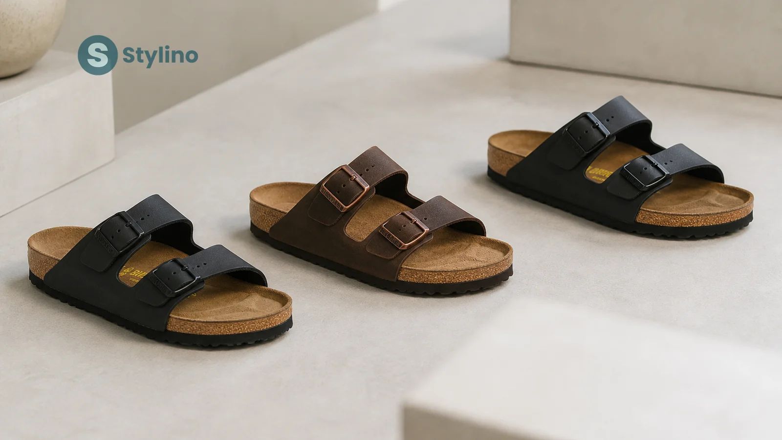 Οδηγός μεγεθών Birkenstock με σύγκριση πλάτους Narrow και Regular στον πάτο