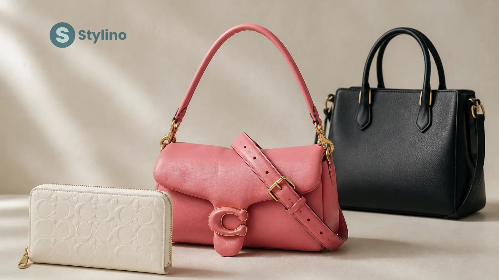 Σύγκριση Coach Outlet vs mainline — glovetanned δέρμα vs crossgrain