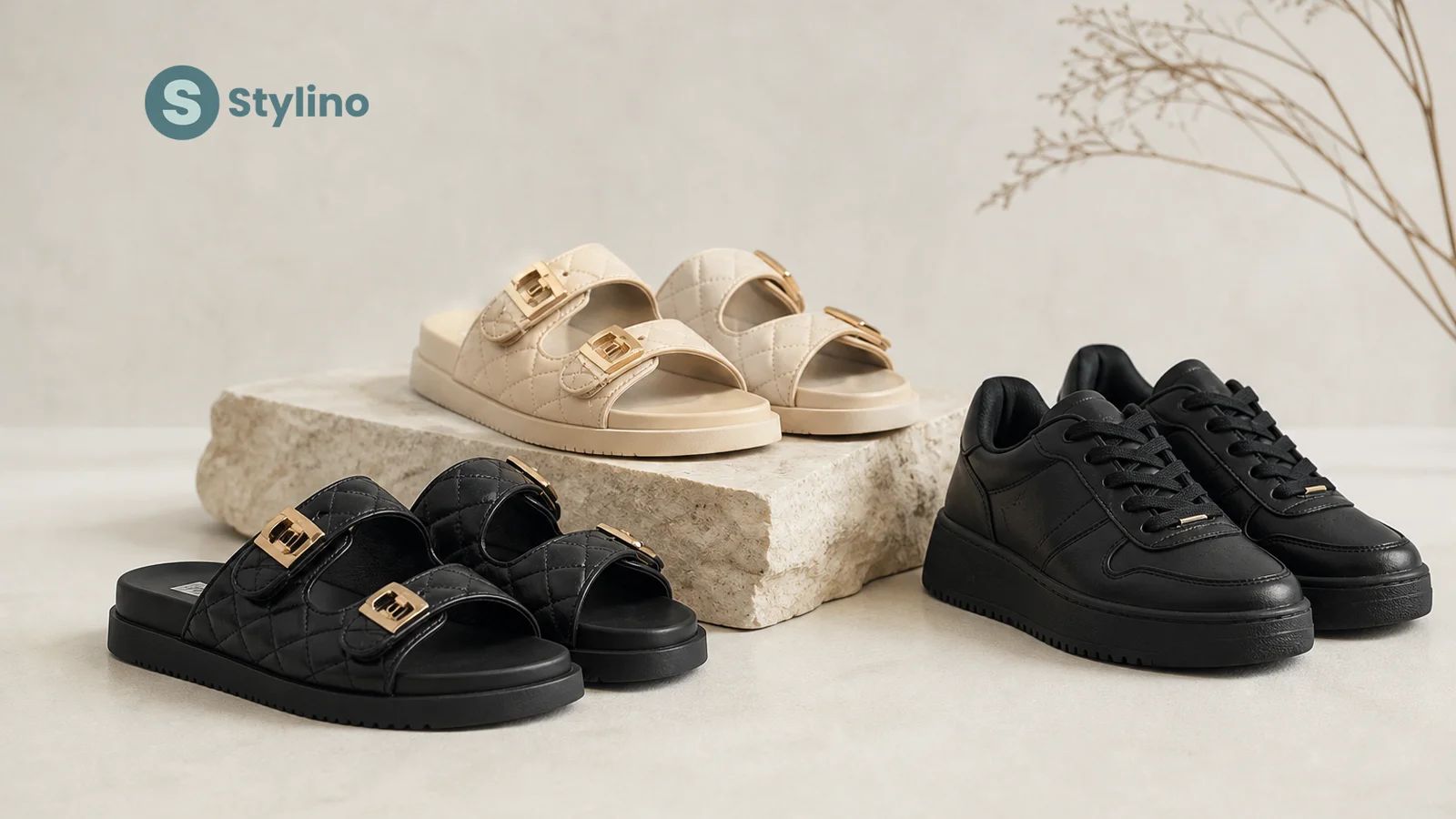 Steve Madden sale and outlet shopping editorial composition for Cyprus shoppers guide