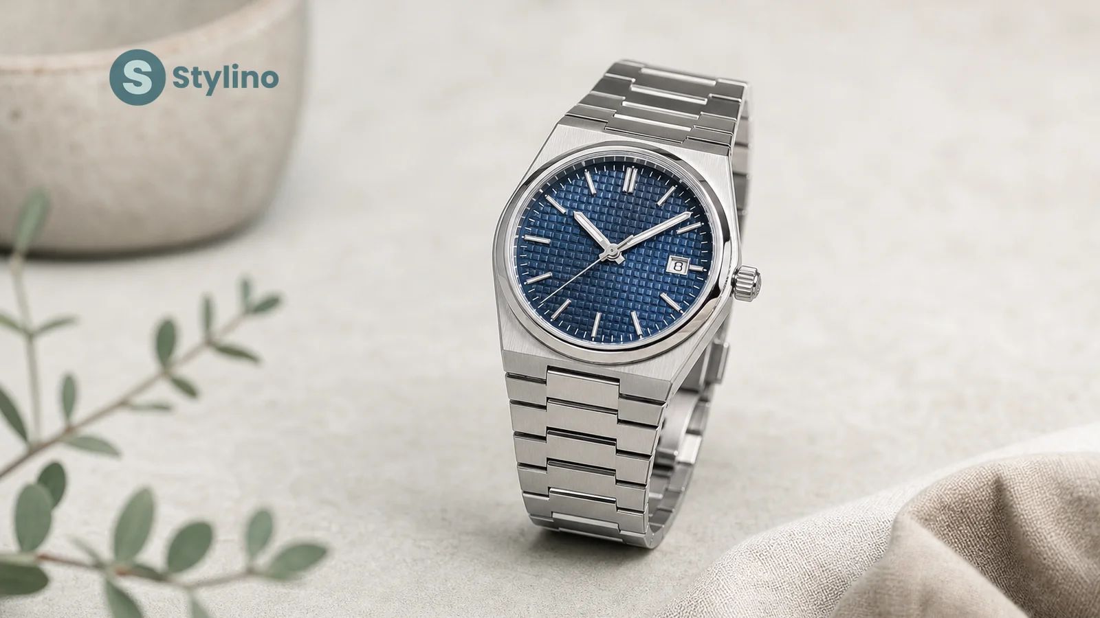 Tissot watch size guide — Swiss watches in different sizes on teal editorial background