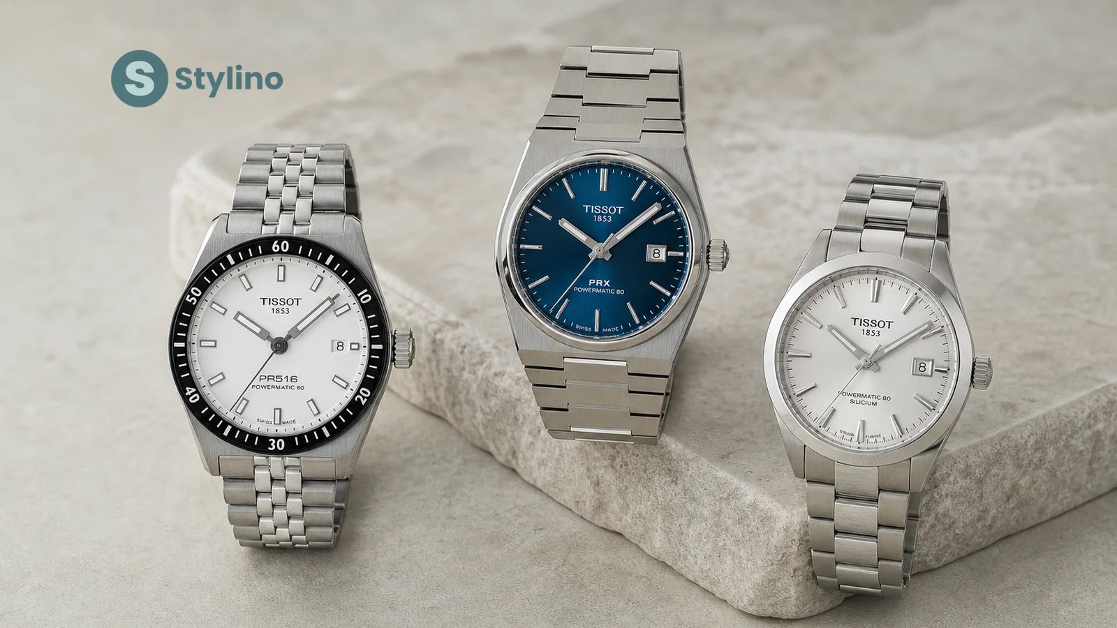 Οδηγός αγορών ρολογιών Tissot για Κύπρο — editorial σύνθεση ελβετικών ρολογιών