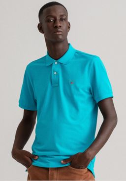 GANT Pique Polo Μπλούζα της σειράς Original - 2201 350 Turquoise Lagoon