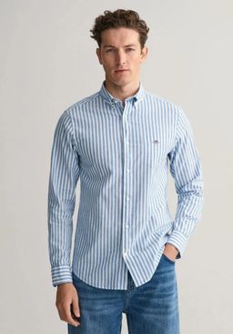 Men's Shirts Gant Blue