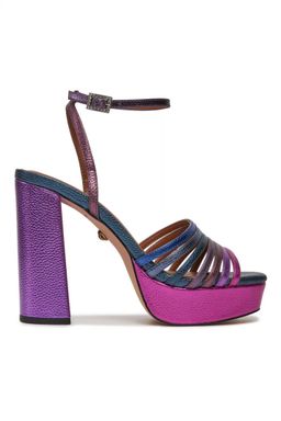 KURT GEIGER ΠΑΠΟΥΤΣΙΑ ΠΕΔΙΛΑ PIERRA PLATFORM LOGO ΠΟΛΥΧΡΩΜΟ