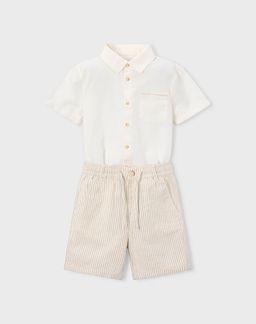 MAYORAL ΣΕΤ ΒΕΡΜΟΥΔΑ ΛΙΝΗ SUITING 03217-015 Biege