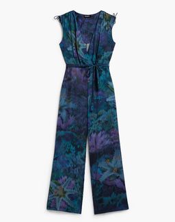 DESIGUAL JUMPSUIT_FLORESAZUL ΟΛΟΣΩΜΗ ΦΟΡΜΑ ΓΥΝΑΙΚΕΙΟ 26SWPW40-5032 DarkBlue