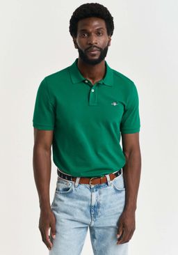 Men's Polo Shirts Gant Green