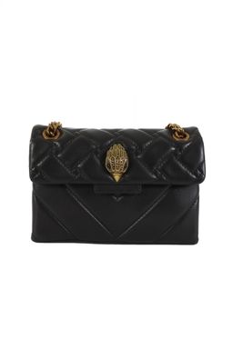 KURT GEIGER ΤΣΑΝΤΑΚΙ MINI CROSSBODY/ΩΜΟΥ ΚΑΠΙΤΟΝΕ ΜΕ ΑΛΥΣΙΔΑ ΜΑΥΡΟ