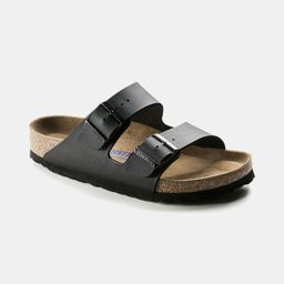 Birkenstock Arizona Soft Footbed Birko-Flor Sandals - Narrow Fit Μαυρο