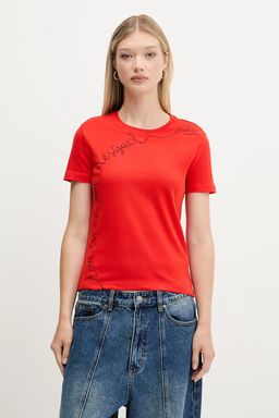 Women's T-Shirts Desigual Red