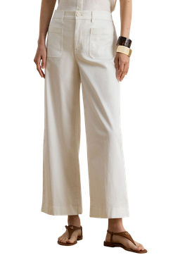 Γυναικείο Παντελόνι Λευκό Ralph Lauren 200973689001-White