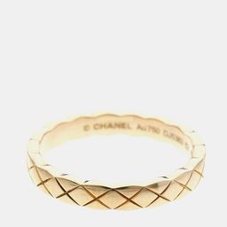 Chanel Coco Crush Ring Mini Model Pink Gold 18K Fashion No Stone Band Ring Pink Gold