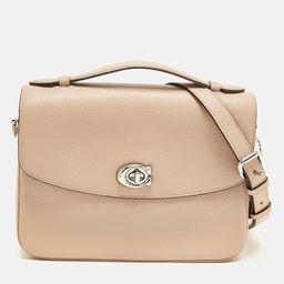 Coach Cassie Beige Leather Crossbody Bag