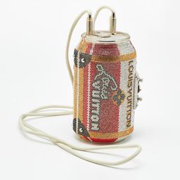 Louis Vuitton Drink-It Multicolor Crystals, Leather and Silver Tone Metal Clutches