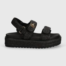 Γυναικεία Σανδάλια Flatforms Steve Madden Bigmona SM11003034-02002-00S Μαύρα